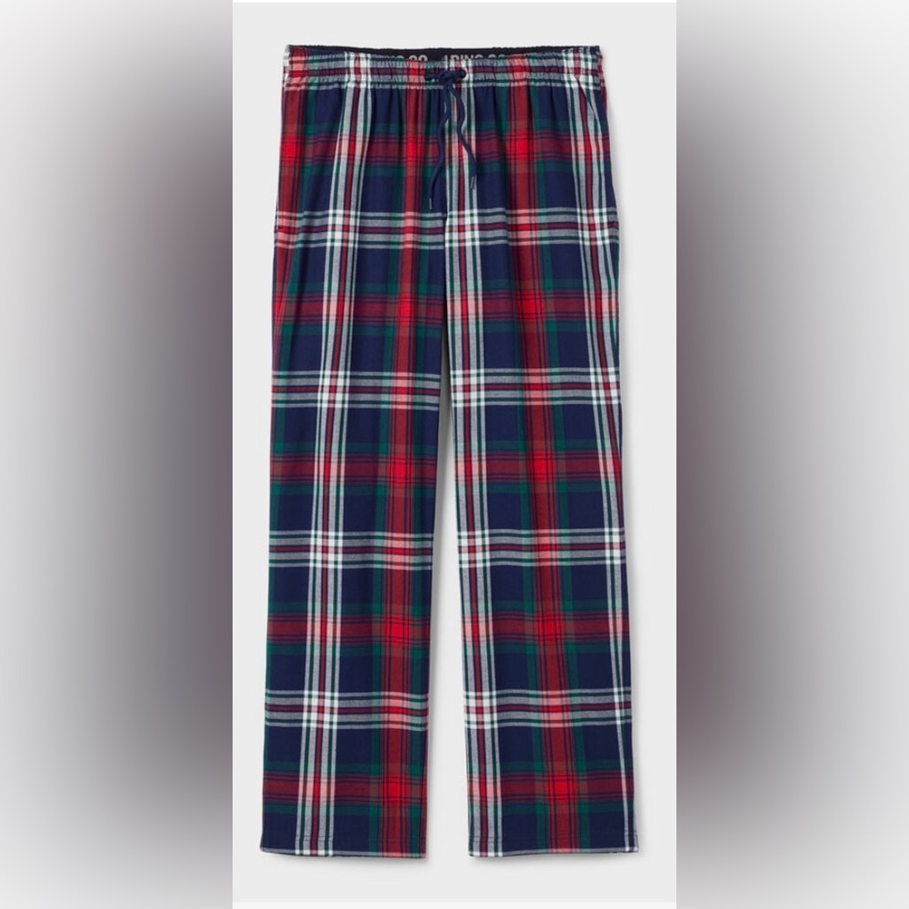 Duluth Trading Co Women's Plaid Pajama Bottoms - Red, Green, and‎ Blue